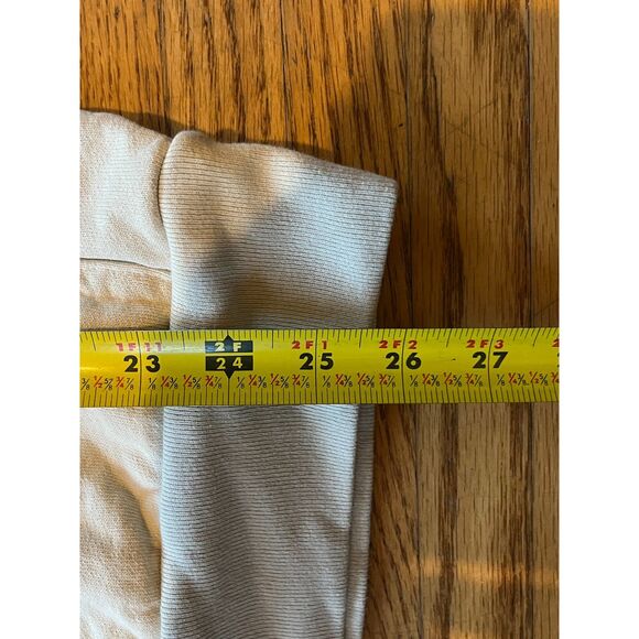 TALENTLESS Cream 100% Cotton Pullover Sweatshirt Hoodie Top  Mens Size Medium - Picture 8 of 10